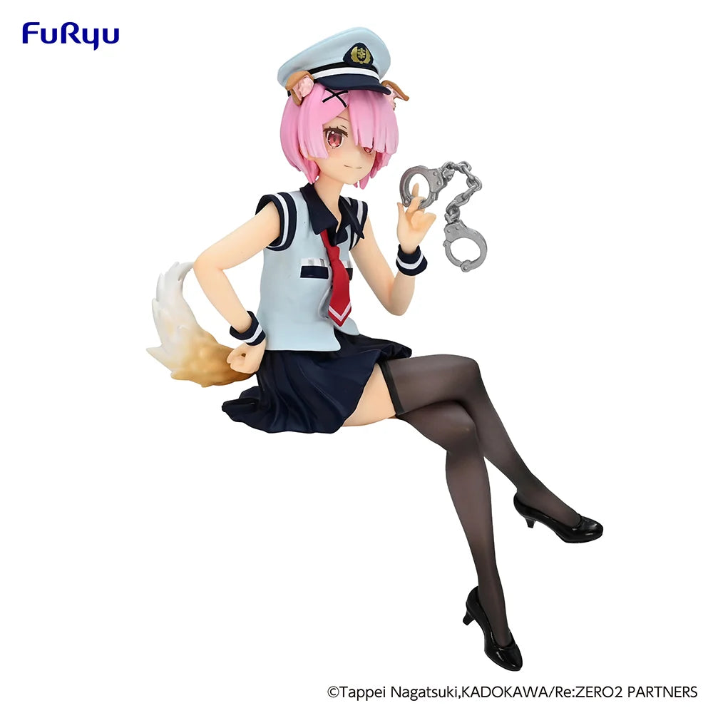 Re:ZERO Starting Life in Another World - Ram(Police Officer Cap with Dog Ears Ver.) Noodle Stopper Prize Figure FuRyu Corporation