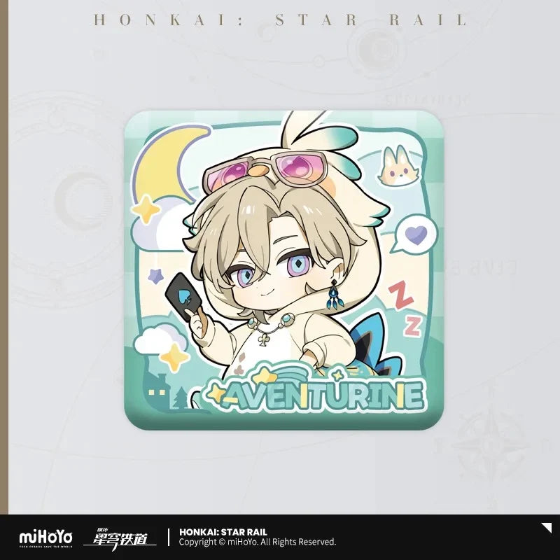 Honkai: Star Rail - Boys Dorm Series Chibi Square Badge miHoYo