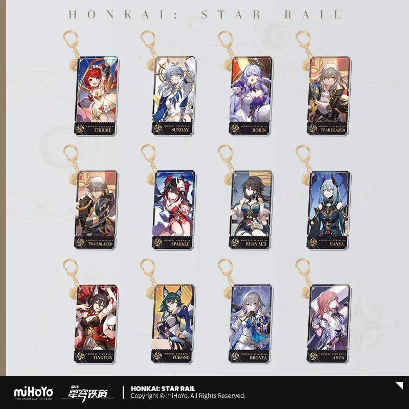 Honkai: Star Rail - The Harmony Path Character Acrylic Warp Artwork Acrylic Keychain miHoYo