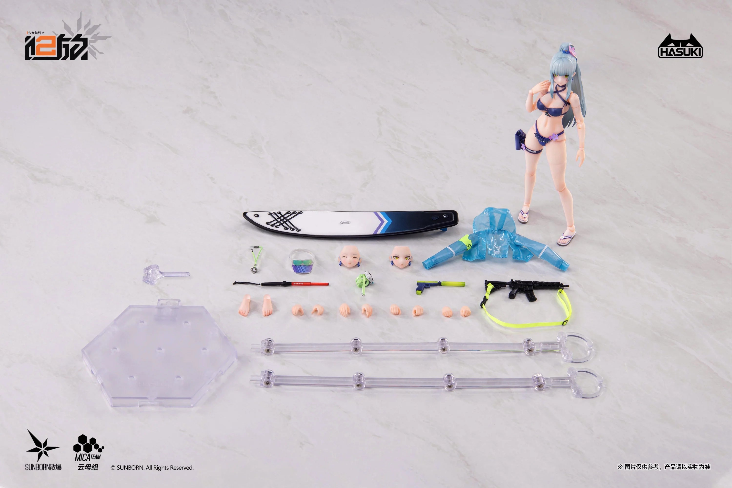 Girls' Frontline 2: Exilium - Klukai (Cerulean Breaker Ver.) 1/12 Scale Action Figure Hasuki