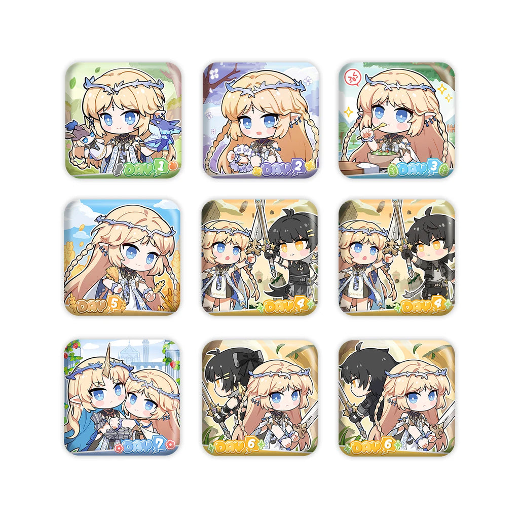 Wuthering Waves - Cartethyia Themed Chibi Ver. Tin Badge KURO GAMES