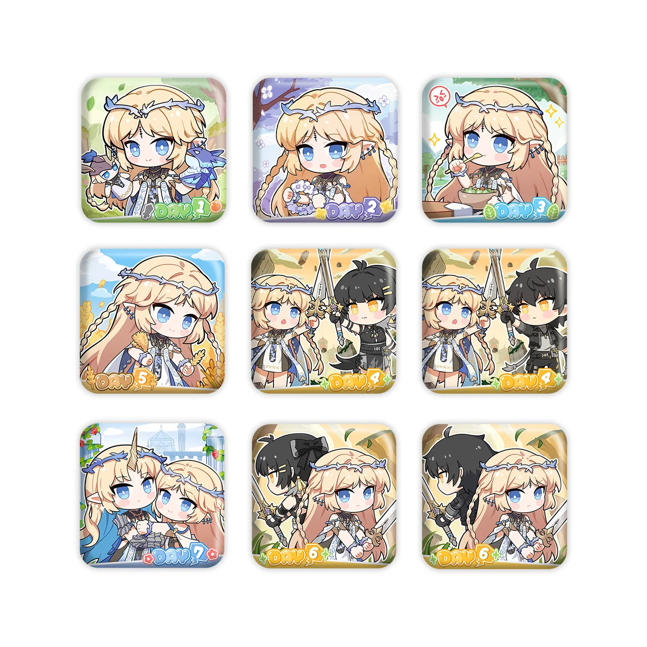 Wuthering Waves - Cartethyia Themed Chibi Ver. Tin Badge KURO GAMES