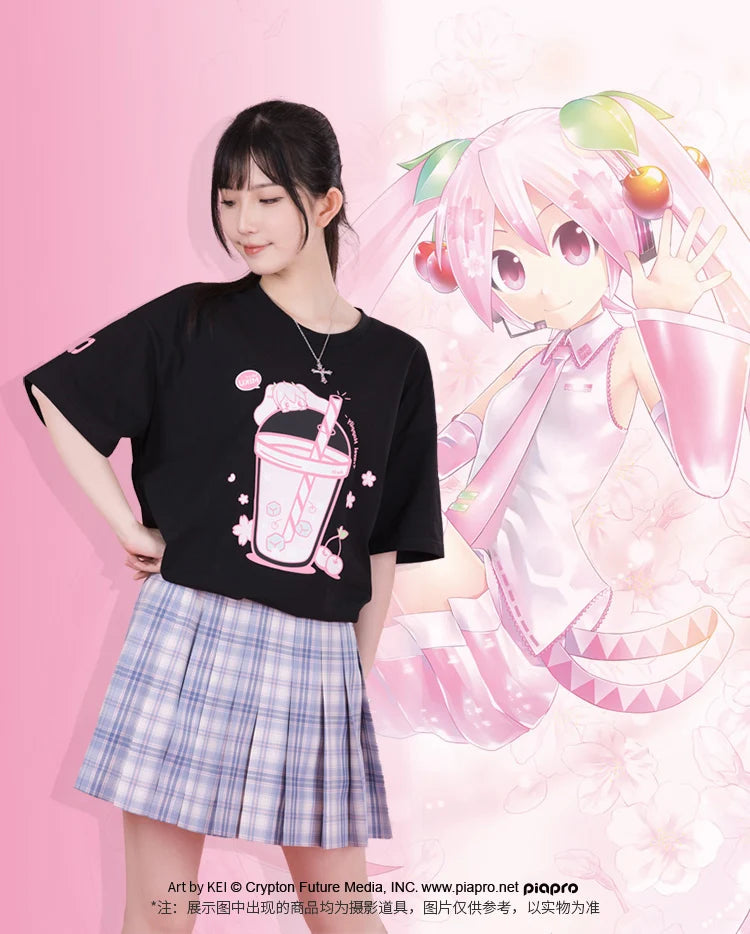 Hatsune Miku - Sakura Miku Happy Trip T-Shirt Moeyu