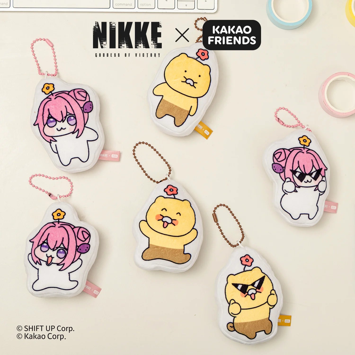 Goddess of Victory: Nikke - Doro＆Choonsik KAKAO FRIENDS Collab Series Keychain Blind Box GNF TOYZ