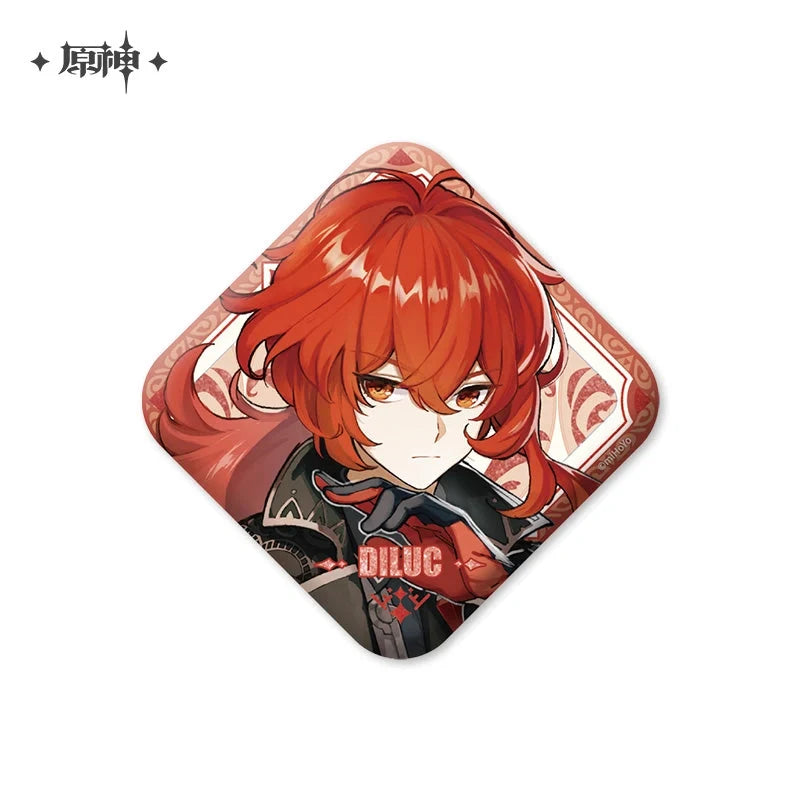 Genshin Impact - IPSTAR Cafe Collab Square Character Badge miHoYo