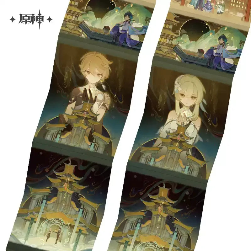 Genshin Impact - Moon Among Clouds Series Liyue Theme Miniature Book Fridge Magnet miHoYo