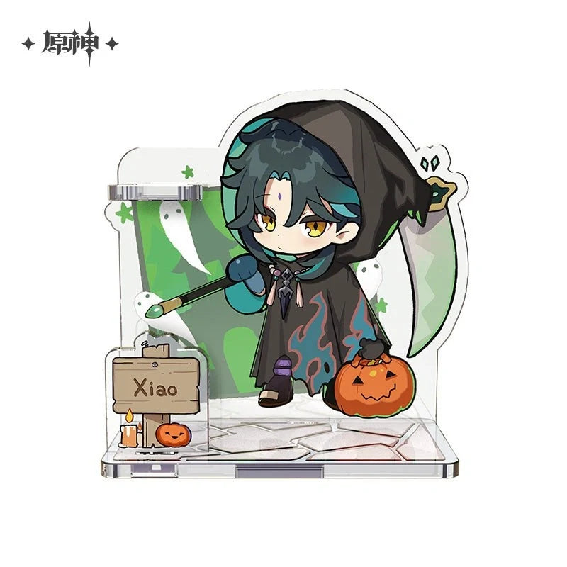 Genshin Impact - Halloween Chibi Character Acrylic Stand Pen Holder miHoYo