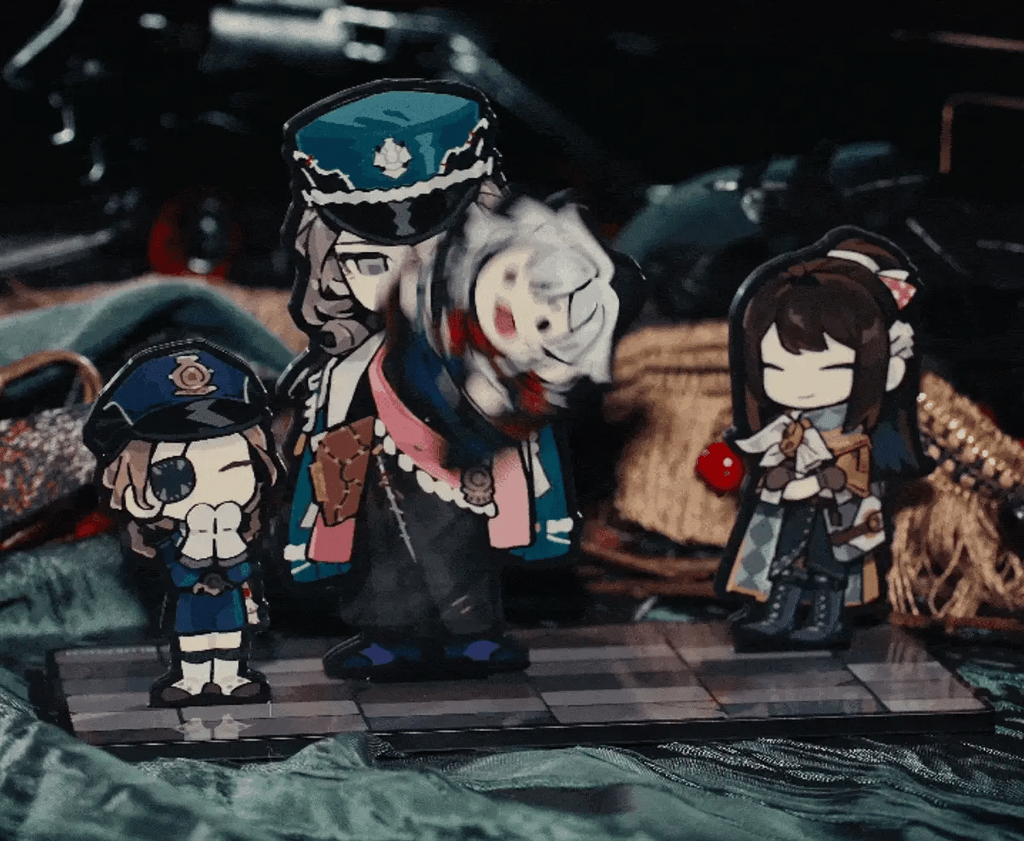 Reverse: 1999 - Wobbly Train Attendants Acrylic Stand Set BLUEPOCH