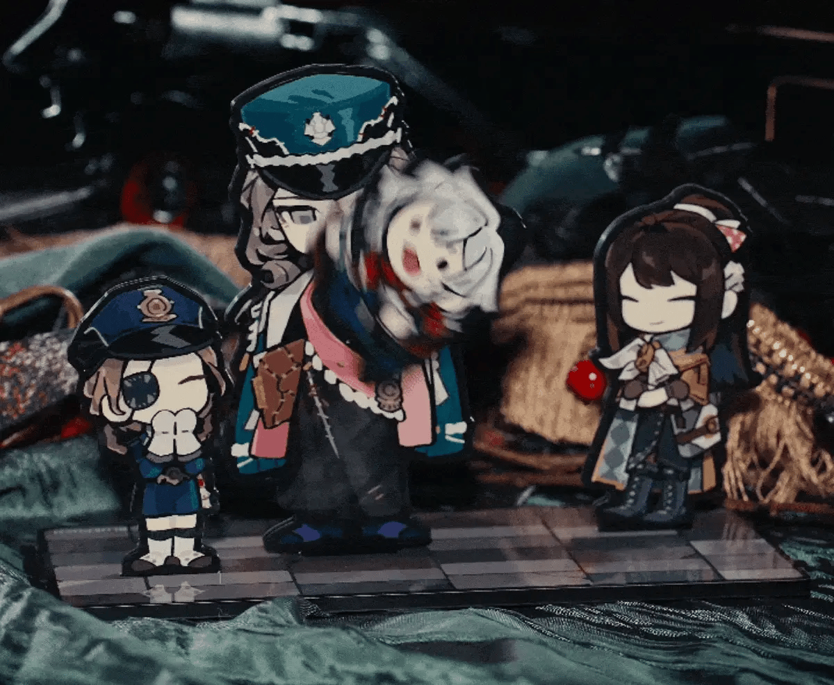 Reverse: 1999 - Wobbly Train Attendants Acrylic Stand Set BLUEPOCH