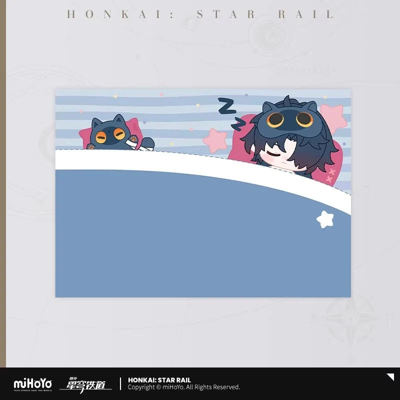 Honkai: Star Rail - Boys Dorm Chibi Home Series Coral Fleece Pillowcase miHoYo