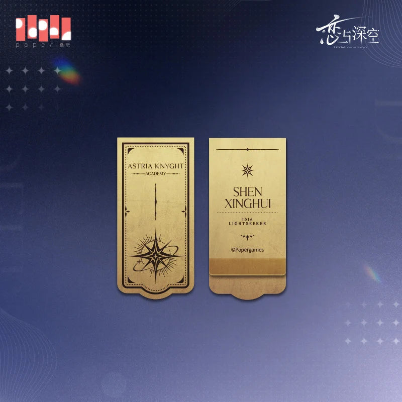 Love and Deepspace - Echoes of Yesterday Series Brass Bookmark InFold Games