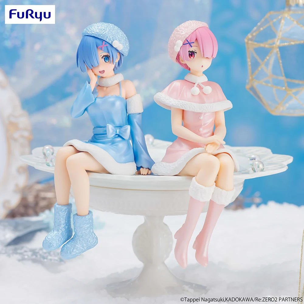 Re:ZERO Starting Life in Another World - Ram(Snow Princess Pearl Color Ver.) Noodle Stopper Prize Figure FuRyu Corporation