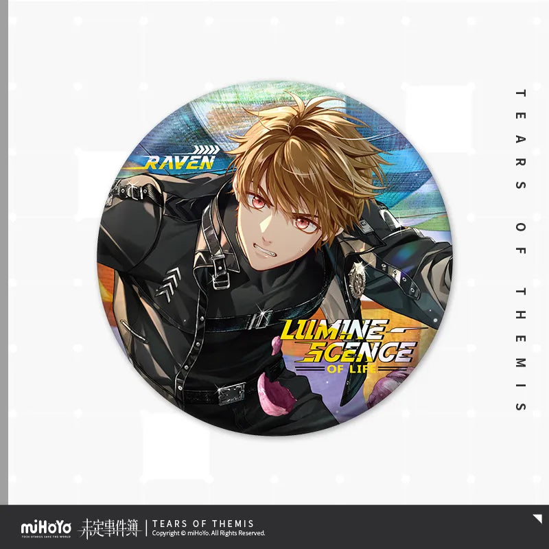 Tears of Themis - Raven Luminescence Of Life Series Birthday Tinplate Badge miHoYo