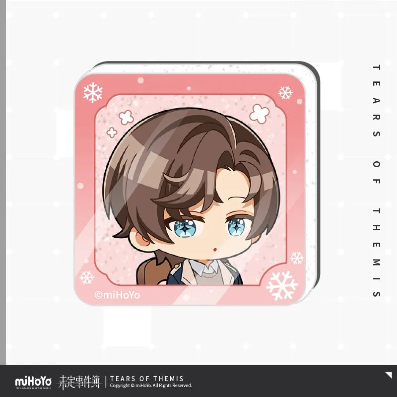 Tears of Themis - Winter Snow Commemorative Series Chibi Acrylic Refrigerator Magnet Set miHoYo