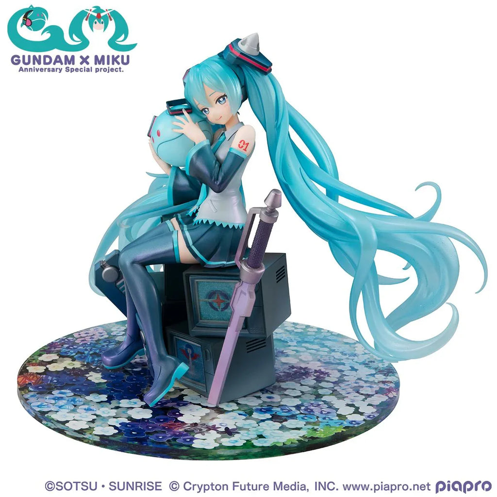 Hatsune Miku x 00 Gundam - Hatsune Miku (Mobile Suit Gundam 45th Anniversary Ver.) 1/7 Scale Figure MegaHouse