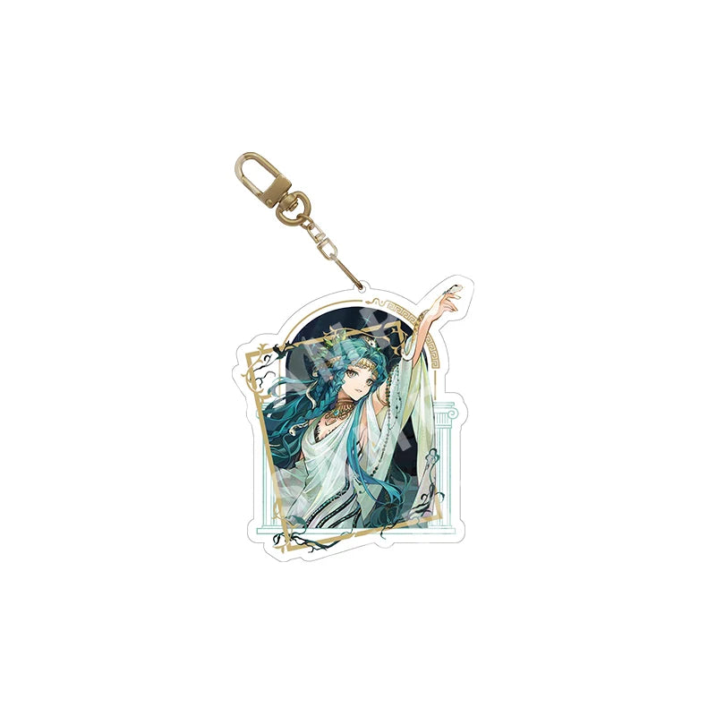 Reverse: 1999 - Soaring Over Mount Olympus Double Sided Acrylic Charm BLUEPOCH