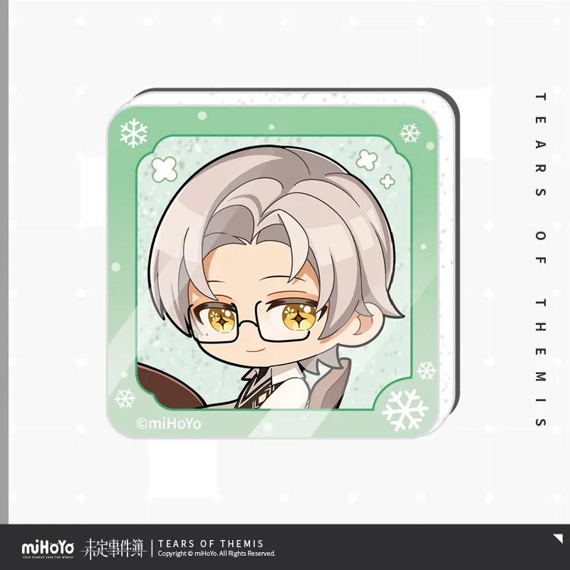 Tears of Themis - Winter Snow Commemorative Series Chibi Acrylic Refrigerator Magnet Set miHoYo