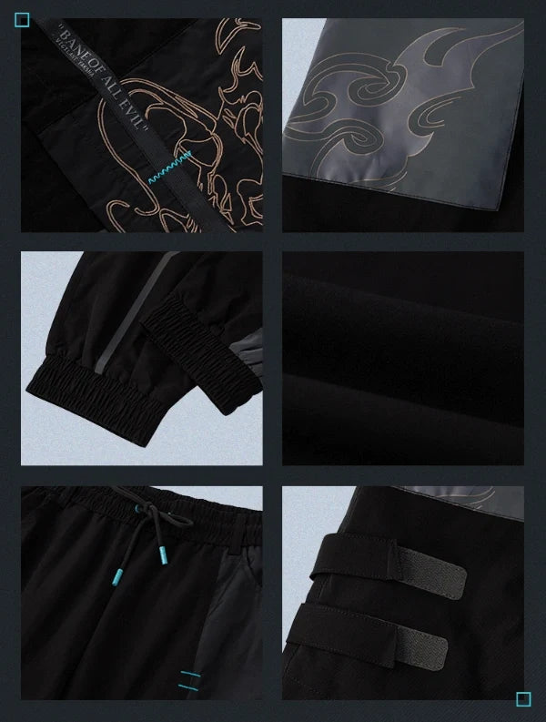 Genshin Impact - Themes of Xiao designed pants Black miHoYo