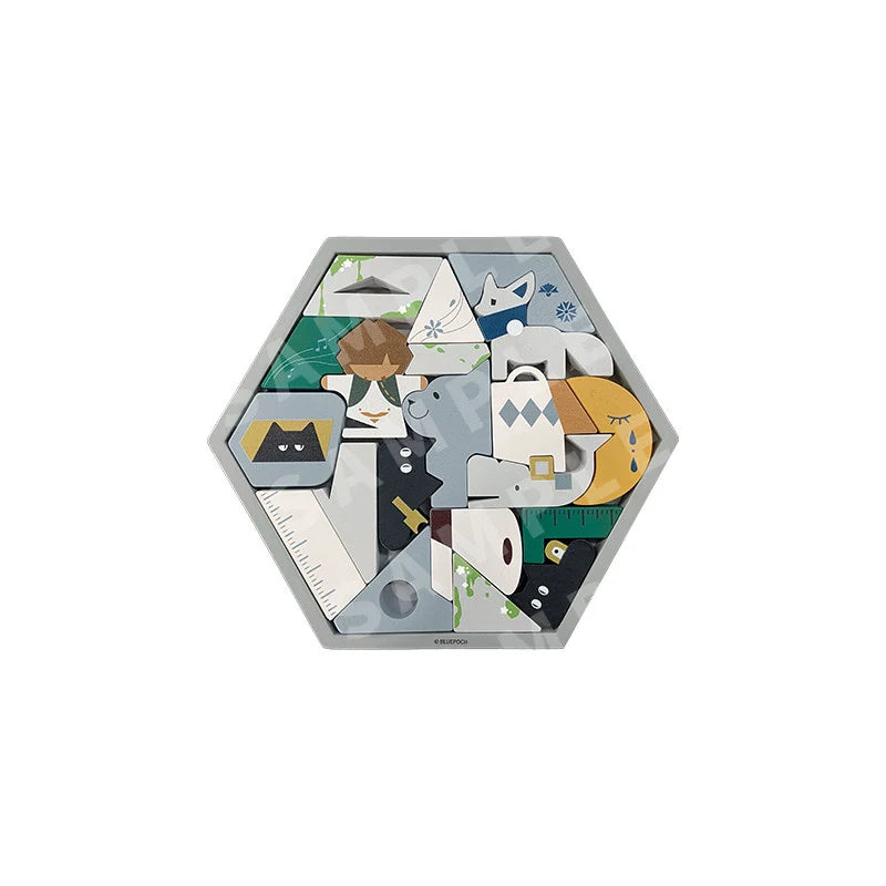 Reverse: 1999 - The Temporal Scale Wooden Block Puzzle BLUEPOCH