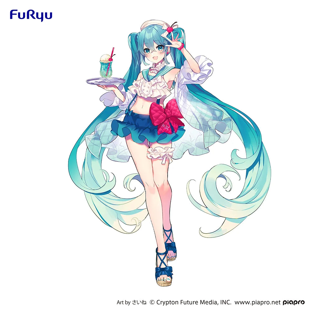 Hatsune Miku - Hatsune Miku(Melon Soda Float Ver.) SweetSweets Series Exceed Creative Prize Figure FuRyu Corporation