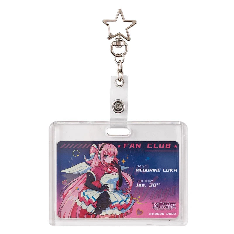 Vocaloid - Wings of the Synthwave Series Card Holder Keychain Moeyu