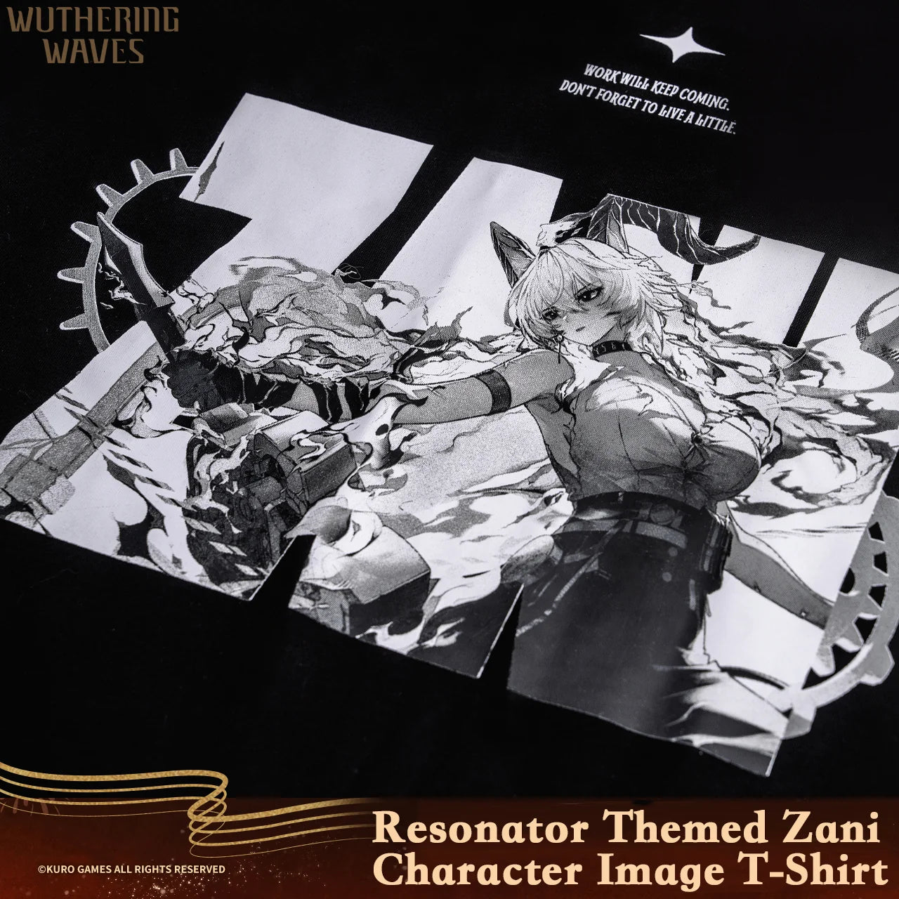 Wuthering Waves - Resonator Themed Zani Character Image T-Shirt KURO GAMES