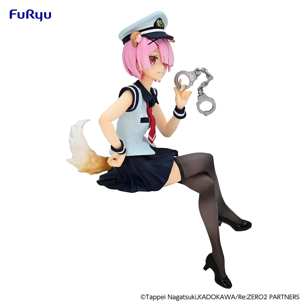 Re:ZERO Starting Life in Another World - Ram(Police Officer Cap with Dog Ears Ver.) Noodle Stopper Prize Figure FuRyu Corporation