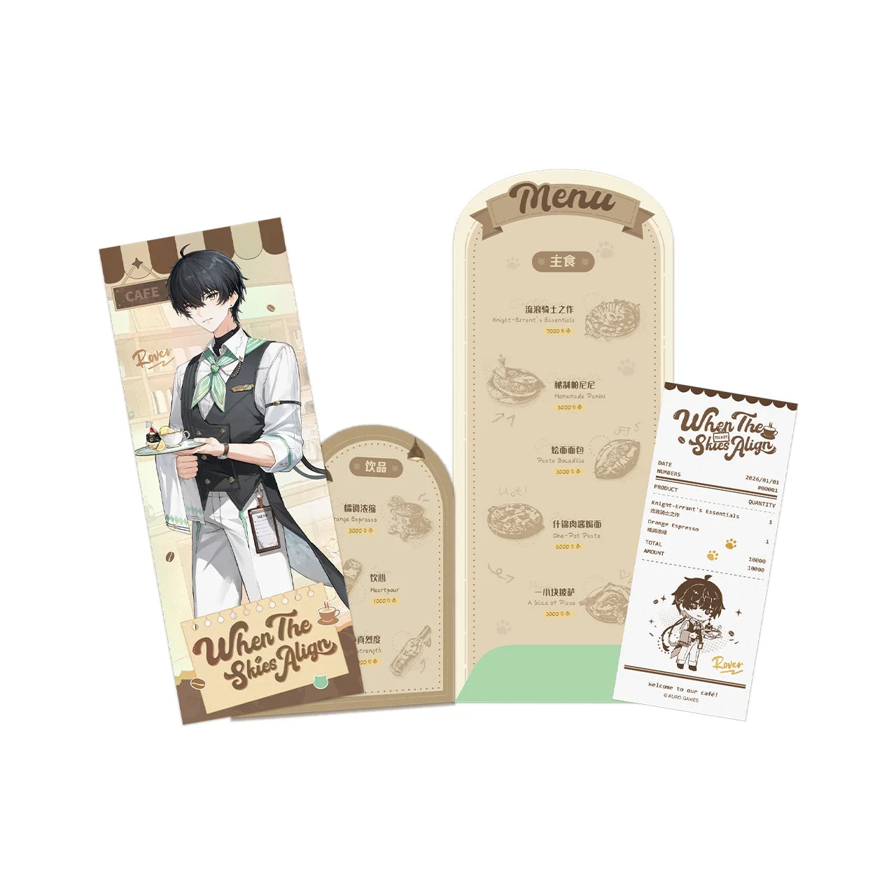 Wuthering Waves - When the Skies Align Themed Menu Holder Set KURO GAMES