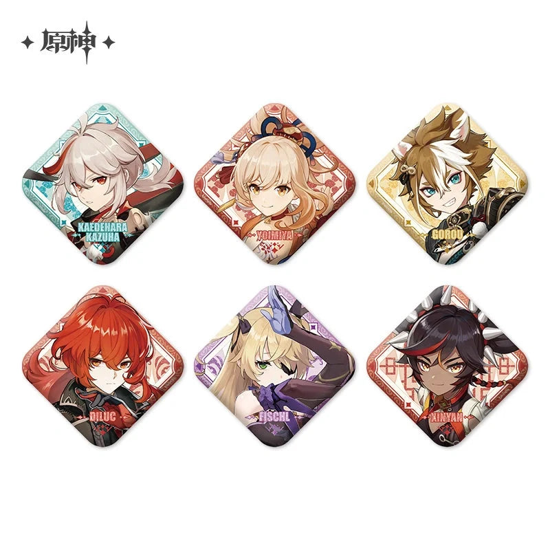 Genshin Impact - IPSTAR Cafe Collab Square Character Badge miHoYo