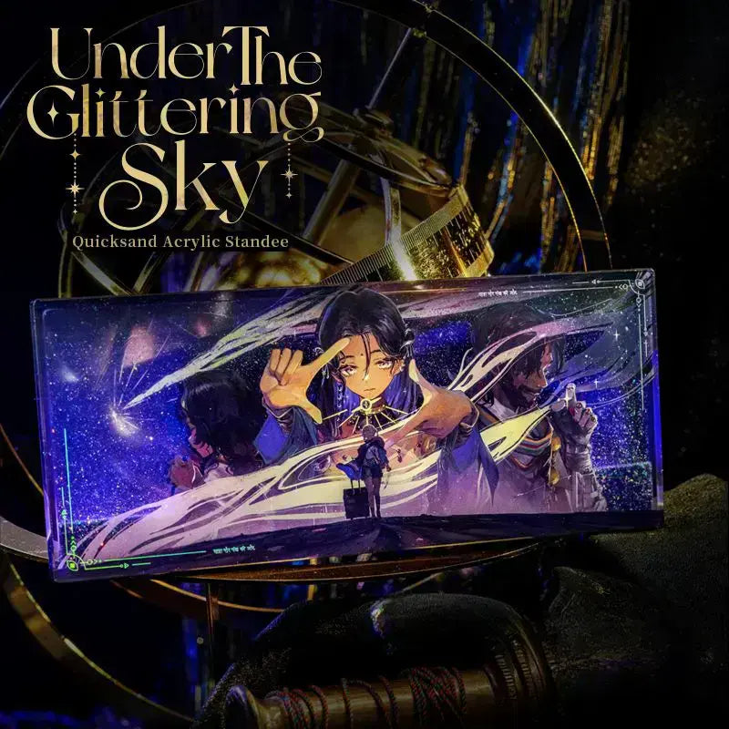 Reverse: 1999 - Under the Glitterring Sky Quicksand Acrylic Block BLUEPOCH