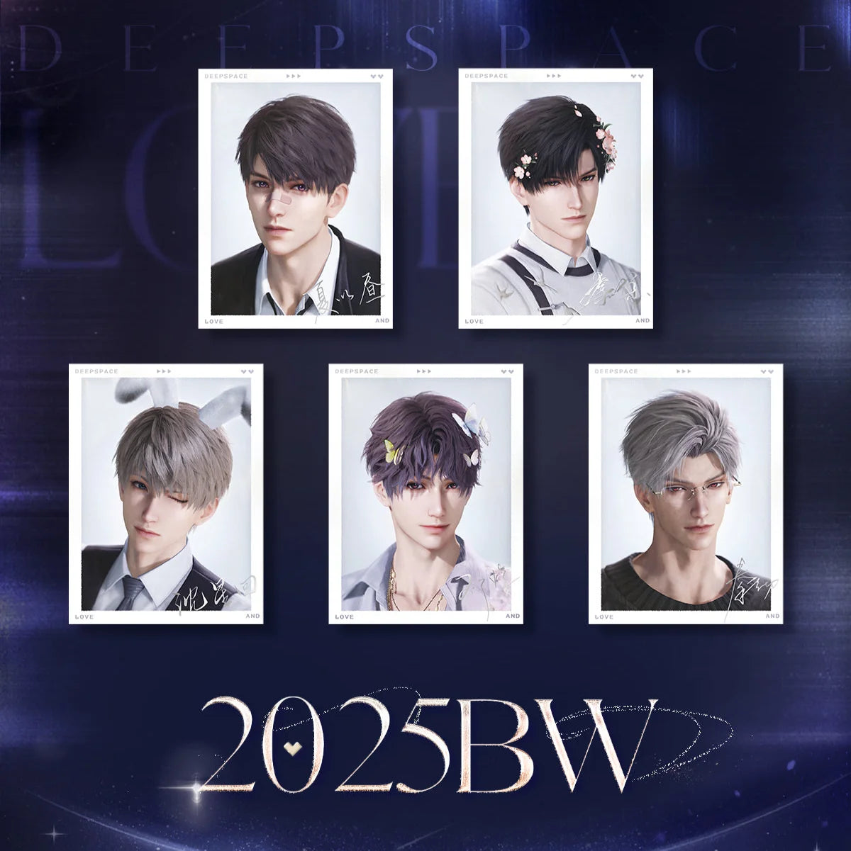 Love and Deepspace - 2025 BW Series Photo Card Set InFold Games