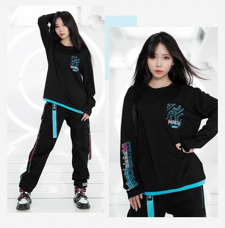 Hatsune Miku - Hatsune Miku Tech Wear Long Sleeves T-Shirt Moeyu