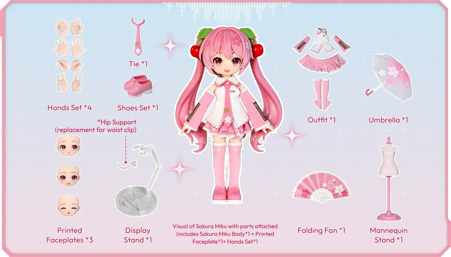 Hatsune Miku - Sakura Miku DaaLaMode Series Action Figure Blokees