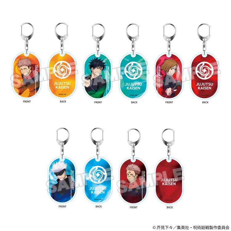 Jujutsu Kaisen -Yuji Itadori & Megumi Fushiguro & Nobara Kugisaki & Satoru Gojo & Sukuna (Double-Layered) Keychain Good Smile Company
