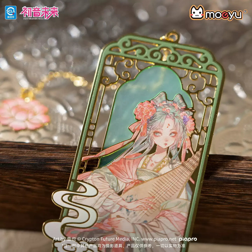 Hatsune Miku - Ink and Wash Painting Series Metal Bookmark Moeyu