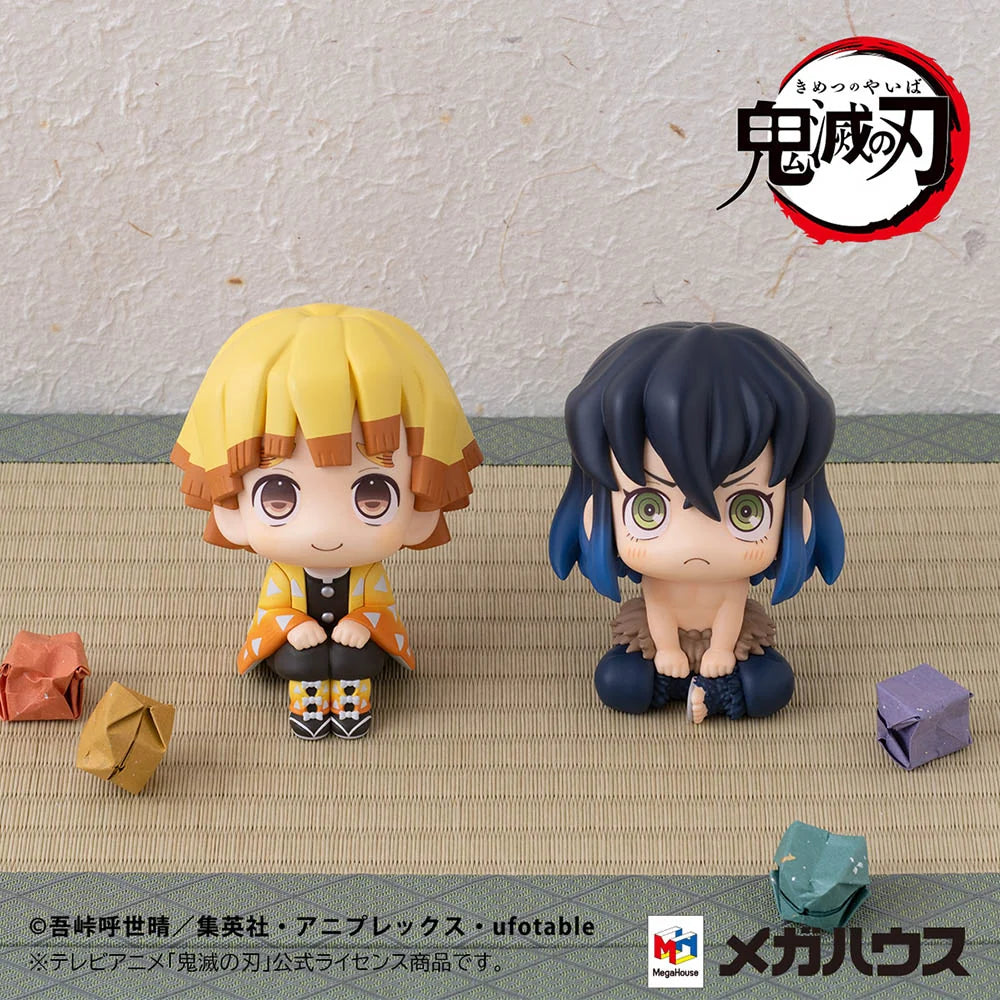 Demon Slayer: Kimetsu no Yaiba - Zenitsu Agatsuma (Smile Ver.) & Inosuke Hashibira (Bossy Ver.) [with gift] Lookup Mini Figure MegaHouse
