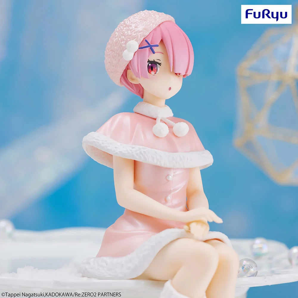 Re:ZERO Starting Life in Another World - Ram(Snow Princess Pearl Color Ver.) Noodle Stopper Prize Figure FuRyu Corporation