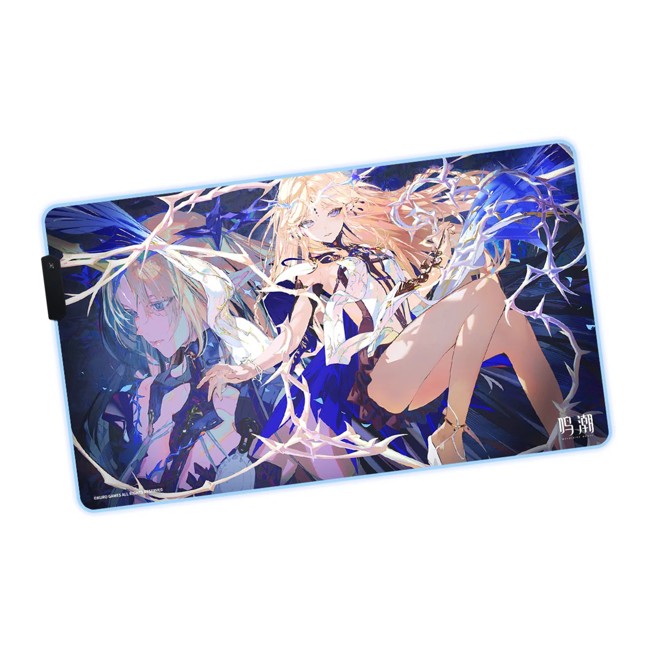 Wuthering Waves - Against the Tides Themed RGB Glowing Mouse Pad KURO GAMES