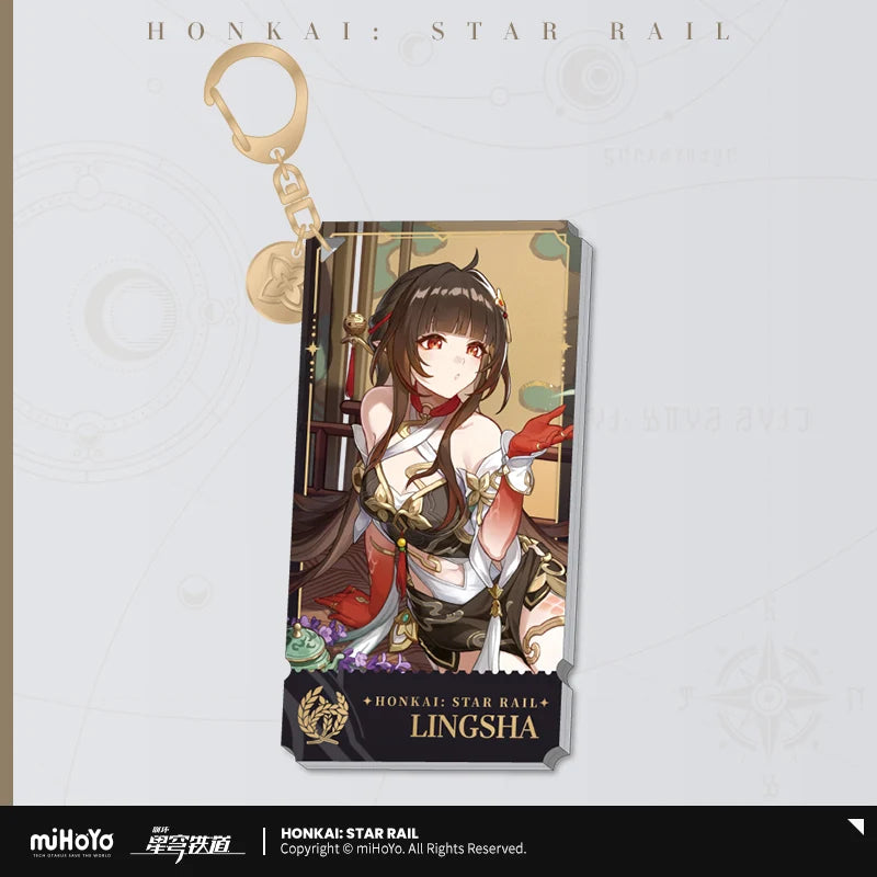 Honkai: Star Rail - The Abundance Path Character Acrylic Warp Artwork Acrylic Keychain miHoYo