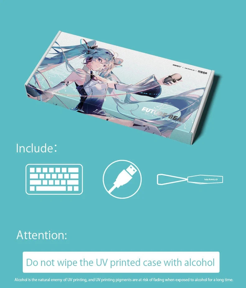Hatsune Miku - Future Beat Varmilo Mechanical Keyboard Moeyu