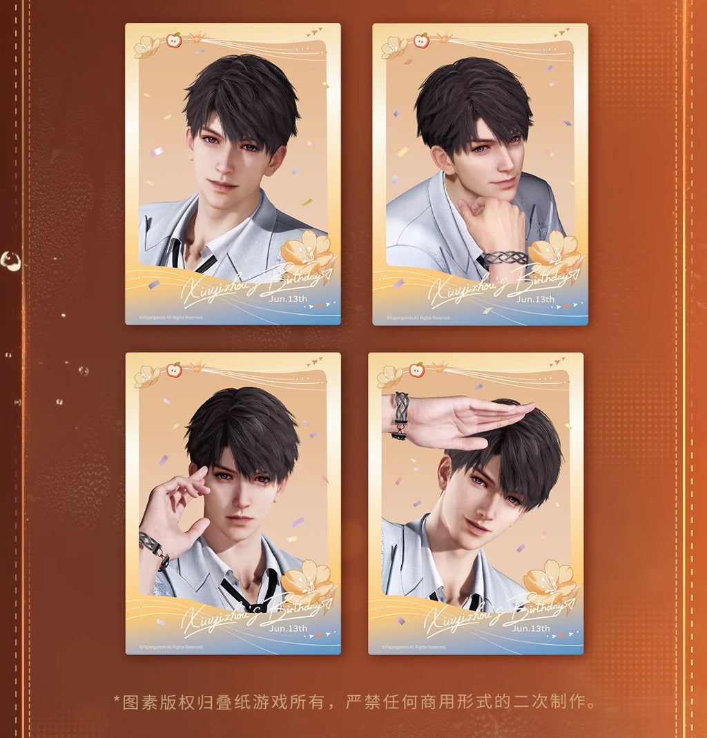 Love and Deepspace - Caleb 2025 Birthday No-Return Night Series Polaroid Set InFold Games