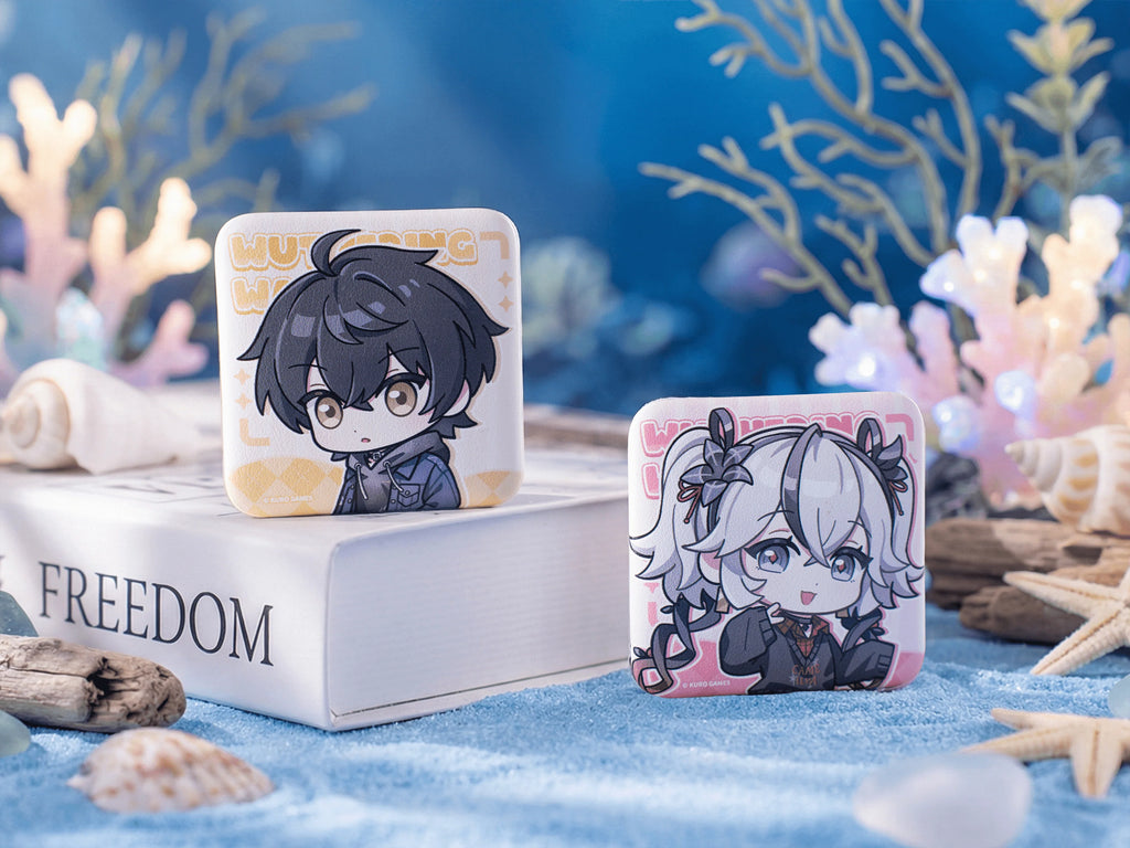 Wuthering Waves - Focused Freeze Series Chibi Character PU Square Badge Karasumaya