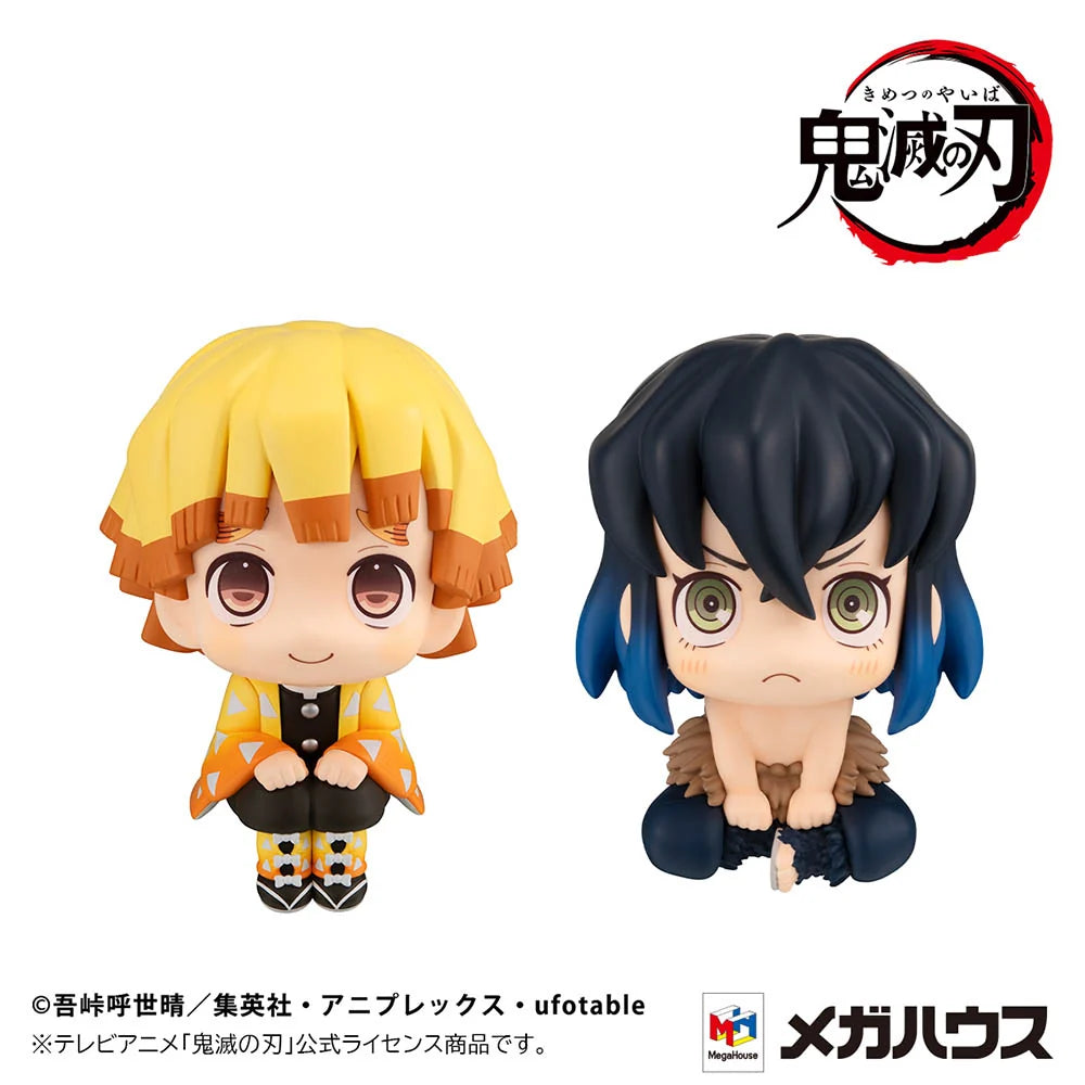 Demon Slayer: Kimetsu no Yaiba - Zenitsu Agatsuma (Smile Ver.) & Inosuke Hashibira (Bossy Ver.) [with gift] Lookup Mini Figure MegaHouse