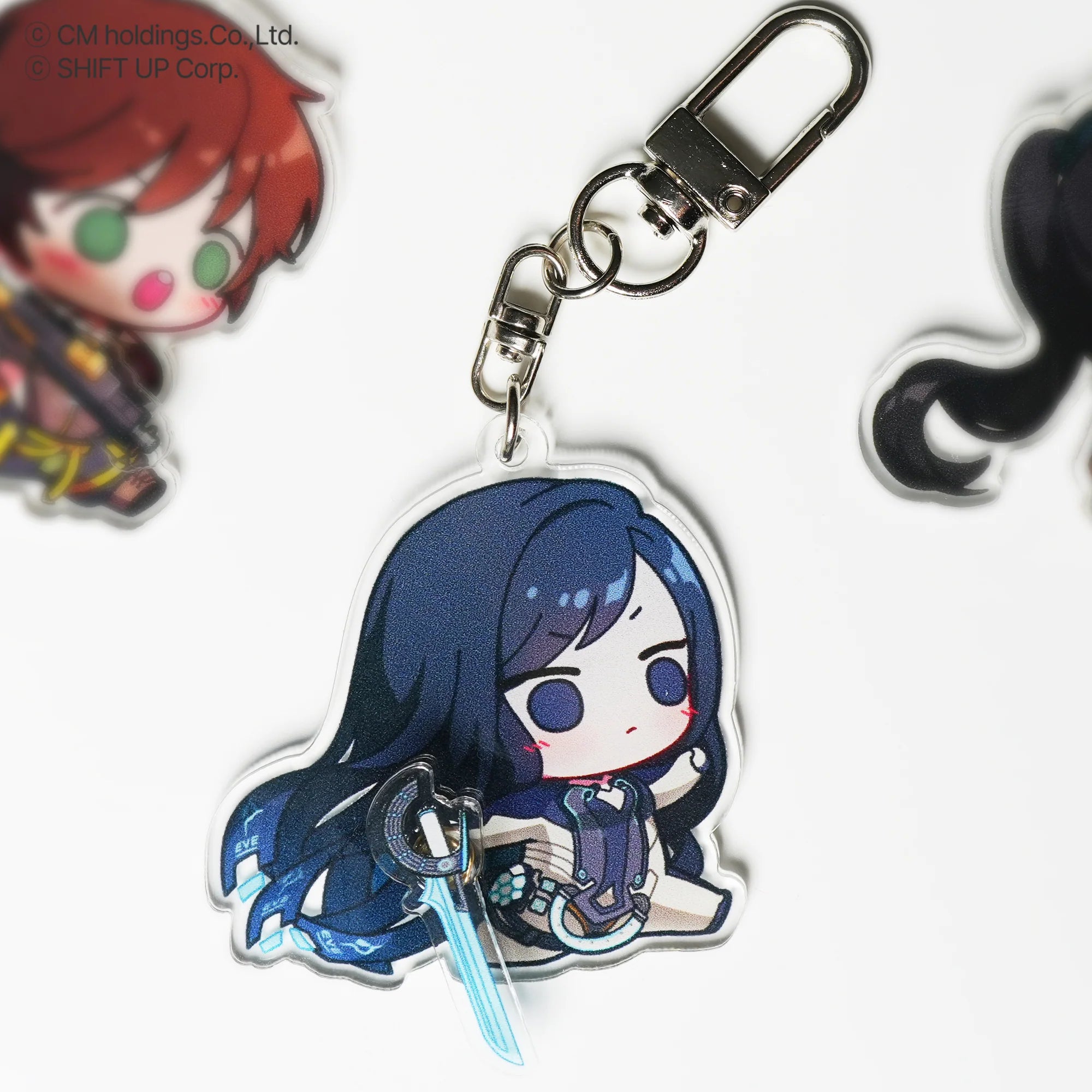 GODDESS OF VICTORY: NIKKE X Stellar Blade - EVE & Raven & Lily 03 Spin Acrylic Keyring GNF TOYZ