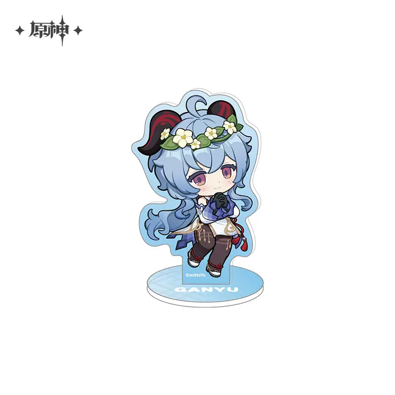 Genshin Impact - Star Series Ganyu Acrylic Stand & Keychain & Double Sided Pillow miHoYo