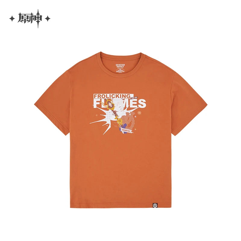 Genshin Impact - Yoimiya Style Orange T-Shirt miHoYo
