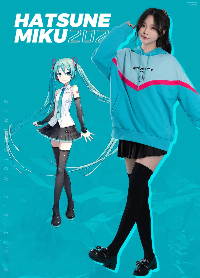 Hatsune Miku - Hatsune Miku Multicolor Hoodie Outerwear Moeyu