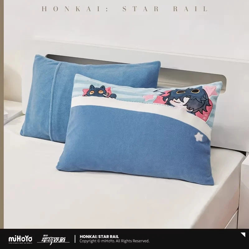 Honkai: Star Rail - Boys Dorm Chibi Home Series Coral Fleece Pillowcase miHoYo