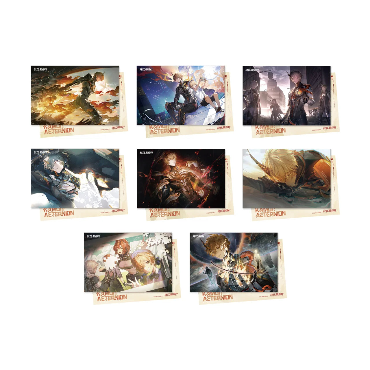 Punishing: Gray Raven - Kamui: Aeternion Frame CG Postcard Set KURO GAMES