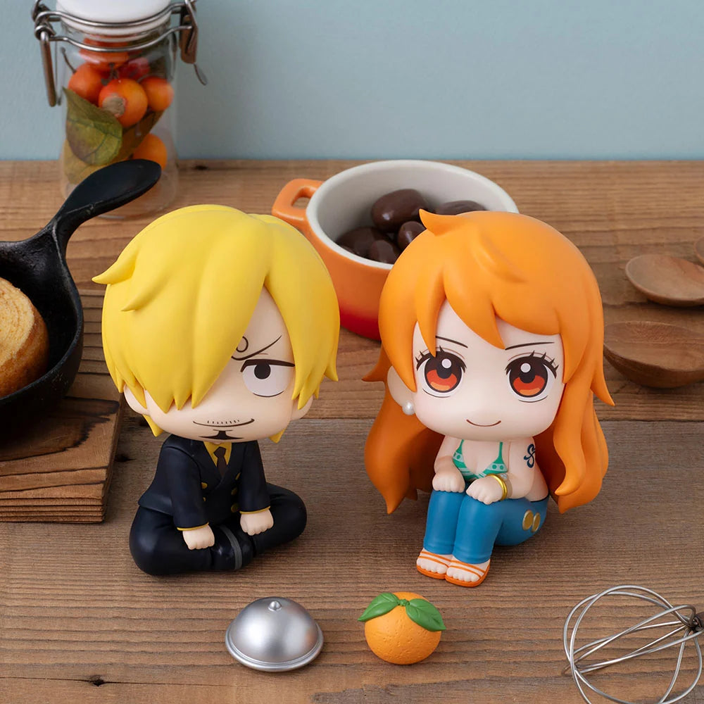 One Piece - Sanji & Nami Set [with Cloche & Orange] Look Up Mini Figure Megahouse